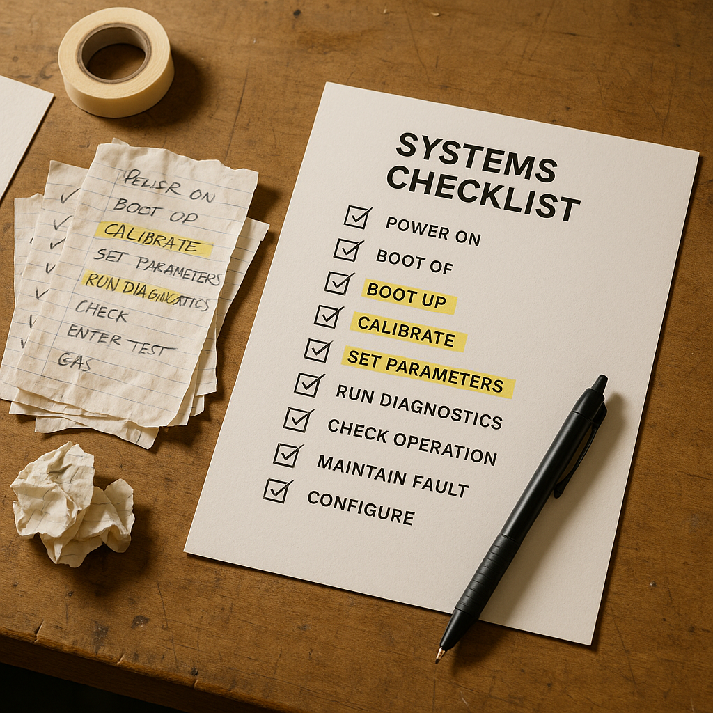 A Checklist Is Cheaper Than a Replay